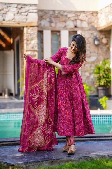 Gulaabi Baagh Cotton Suit Set