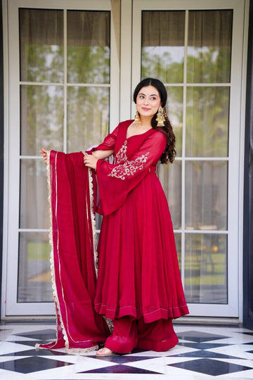 Rajasthani Rouge Suit Set
