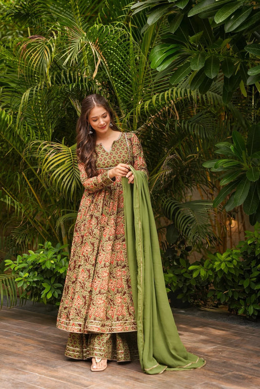 Floral Rustique Cotton Suit Set