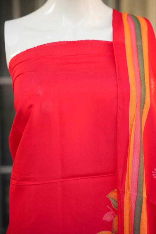 Eastern Red Unstitched Suit Set