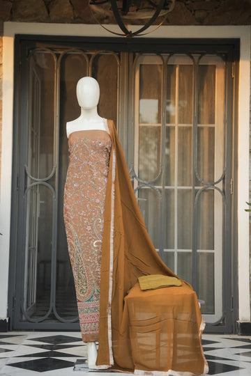 Amara Embroidered Unstitched Suit Set