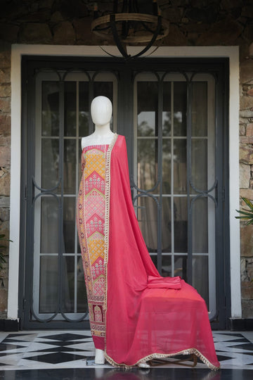 Yeesha Embroidered Unstitched Suit Set