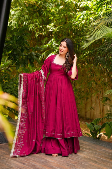 Soraya Sangria Suit Set