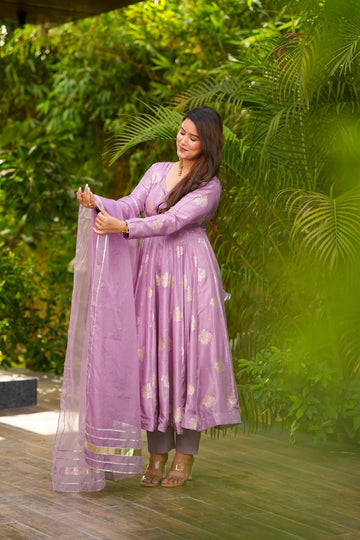 Arohi Mauve Suit Set