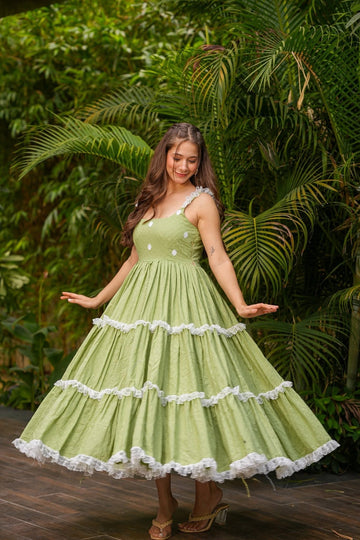 Pistachio Twirl Dress