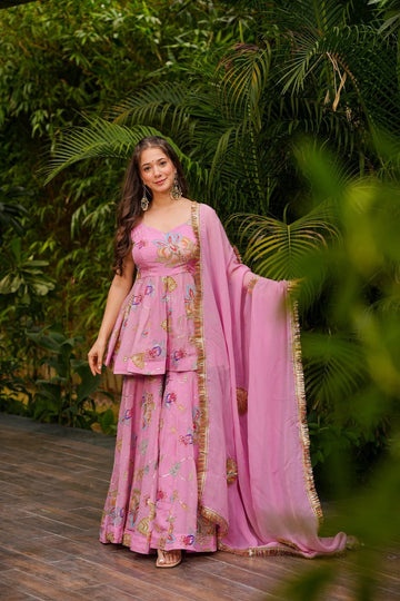 Gulveen Glint Sharara Set