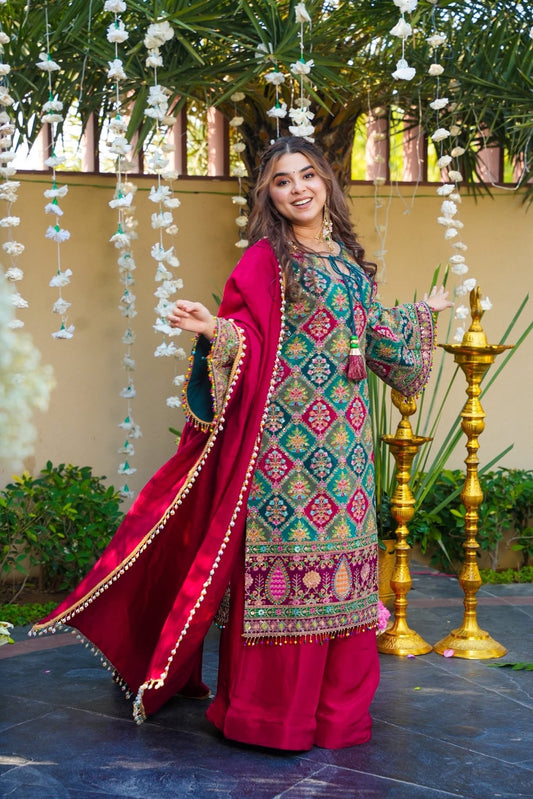 Navrangini Heavy Embroidered Kurta Set