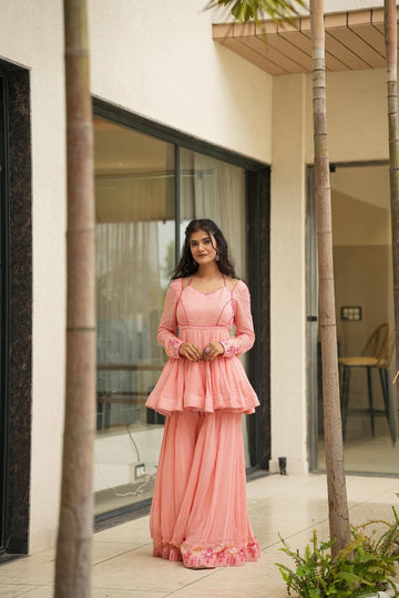 Diksha light embroidered georgette set