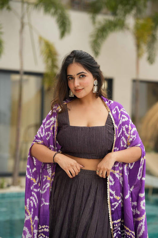 Paarvati purple cosmos set