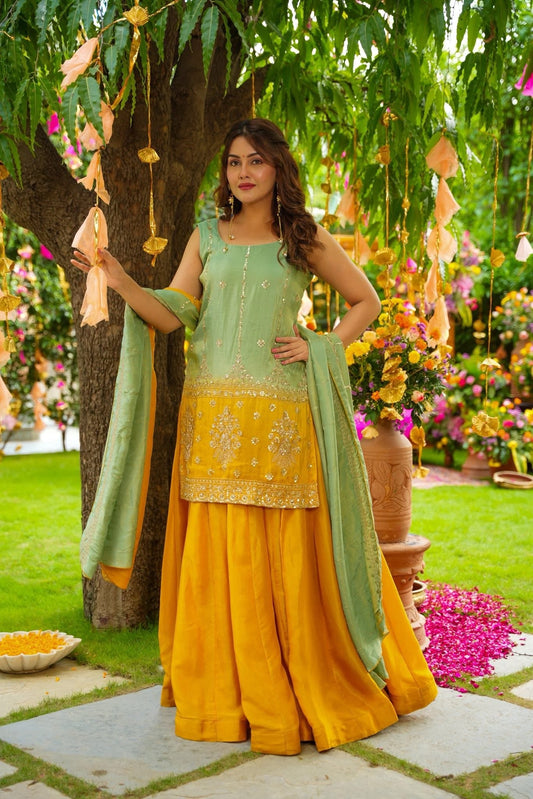 Solmera Cosmos Sharara Set