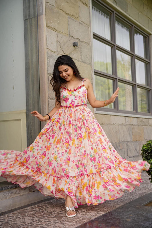 Florence chinon floral dress