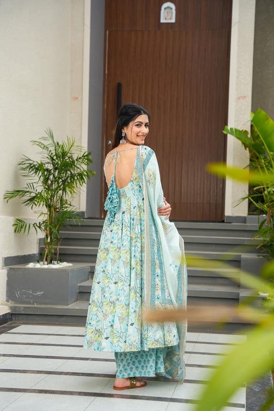 Ice Blossom Cotton Suit Set