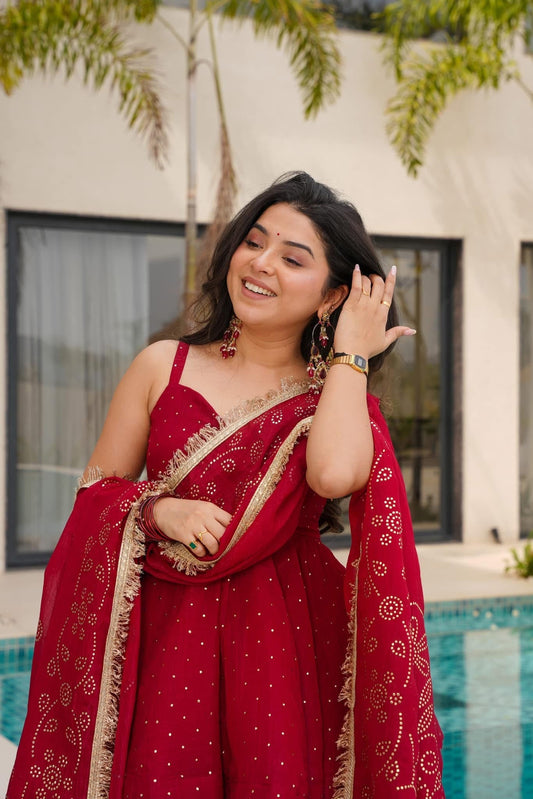 Crimson Blush Kurta Set