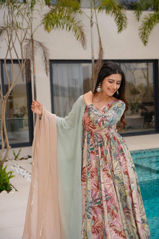 Tranquill Fern Muslin Suit Set