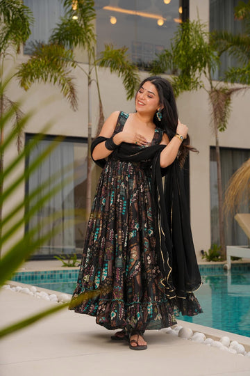 Twilight Mosaic Black Suit Set