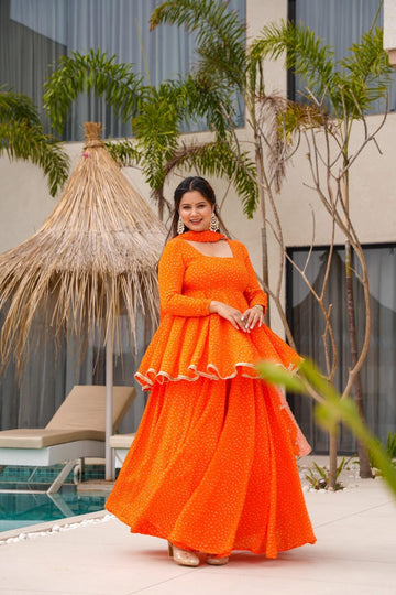 Cinnamon Glow Orange Suit Set