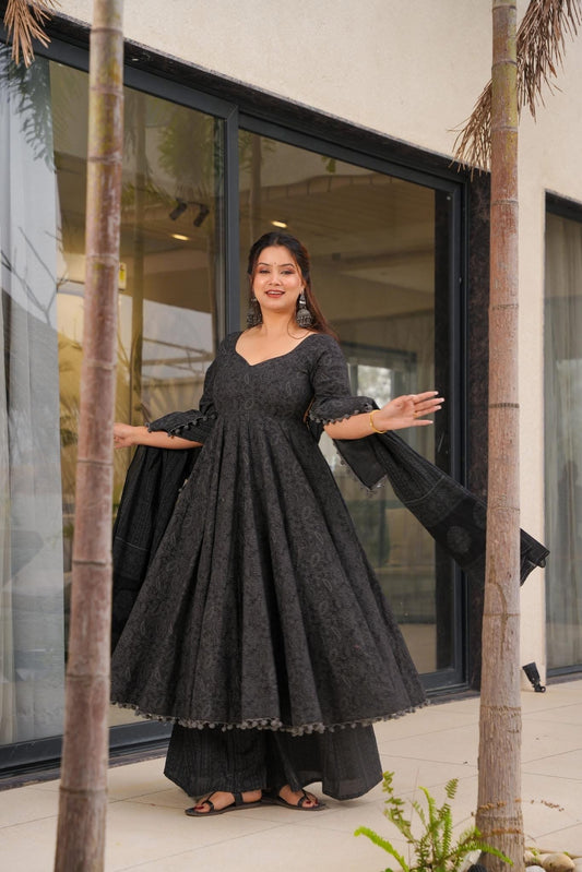 Shadow Grace Cotton Suit Set