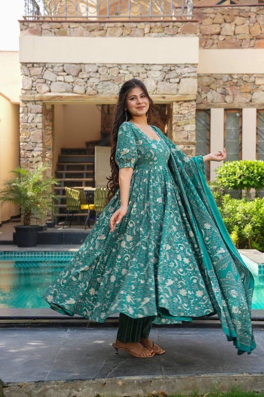 Basil Bloom Cotton Suit Set