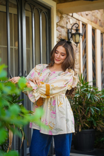 Bare Bloom Cotton Top