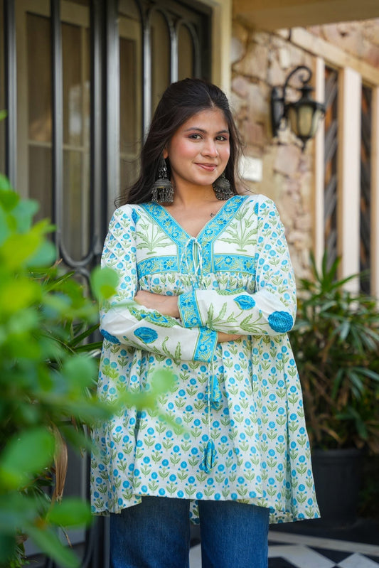 Amber Haze Cotton Top